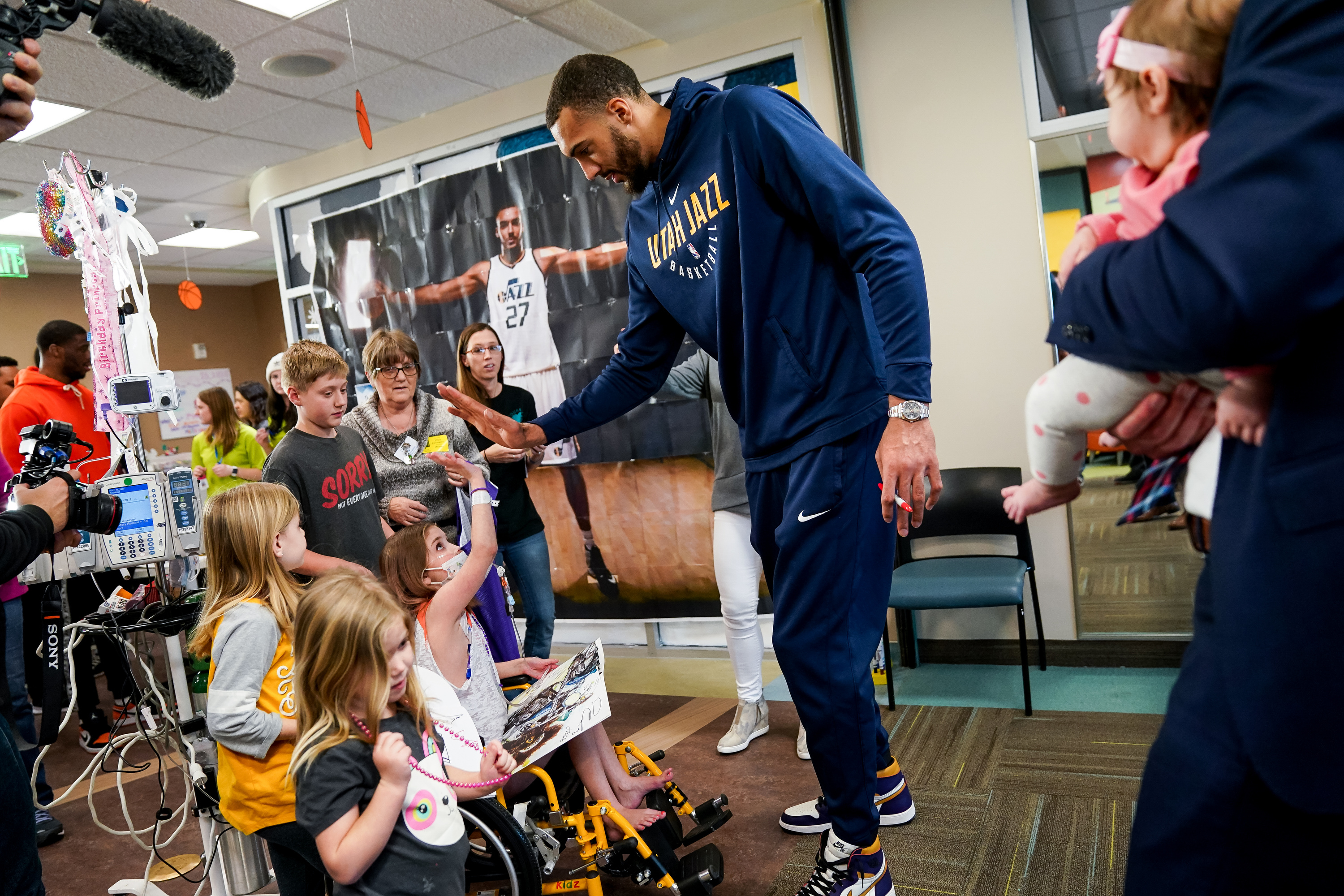 'It's perfect timing': Jazz get perspective during visit to Primary Children's Hospital