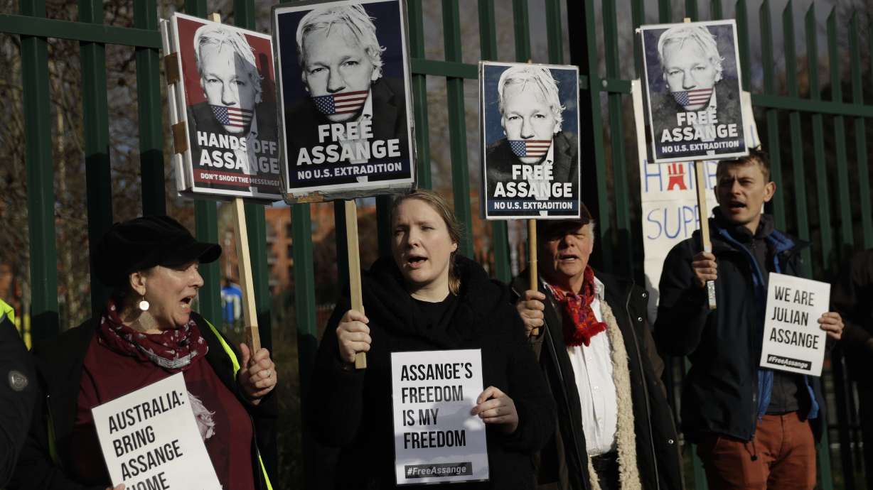 Judge refuses to let Assange leave secure dock in courtroom