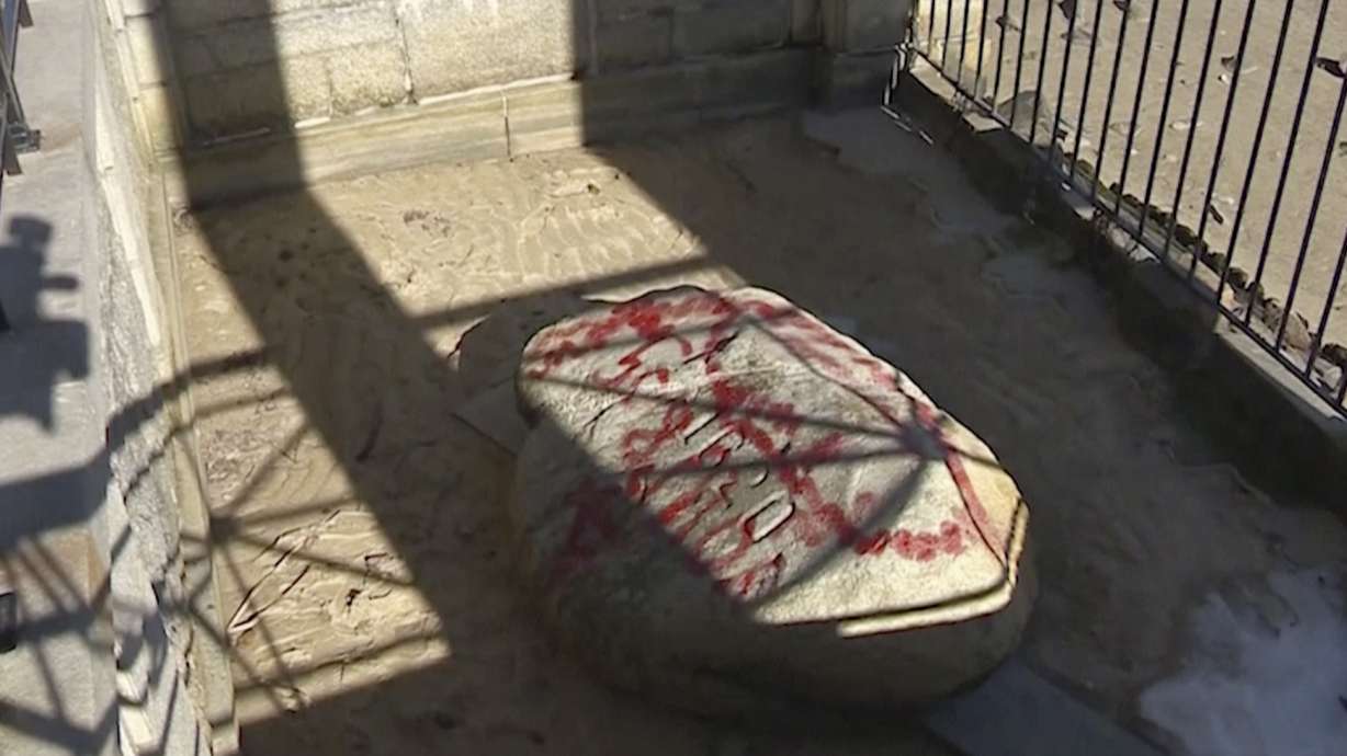 Police: Teen faces charges in vandalism on Plymouth Rock
