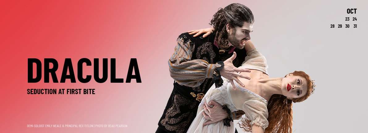A family-friendly “Dracula” will open the Ballet West 2020 season at the Janet Quinney Lawson Capitol Theatre in October. (Photo: Beau Pearson vai Ballet West)