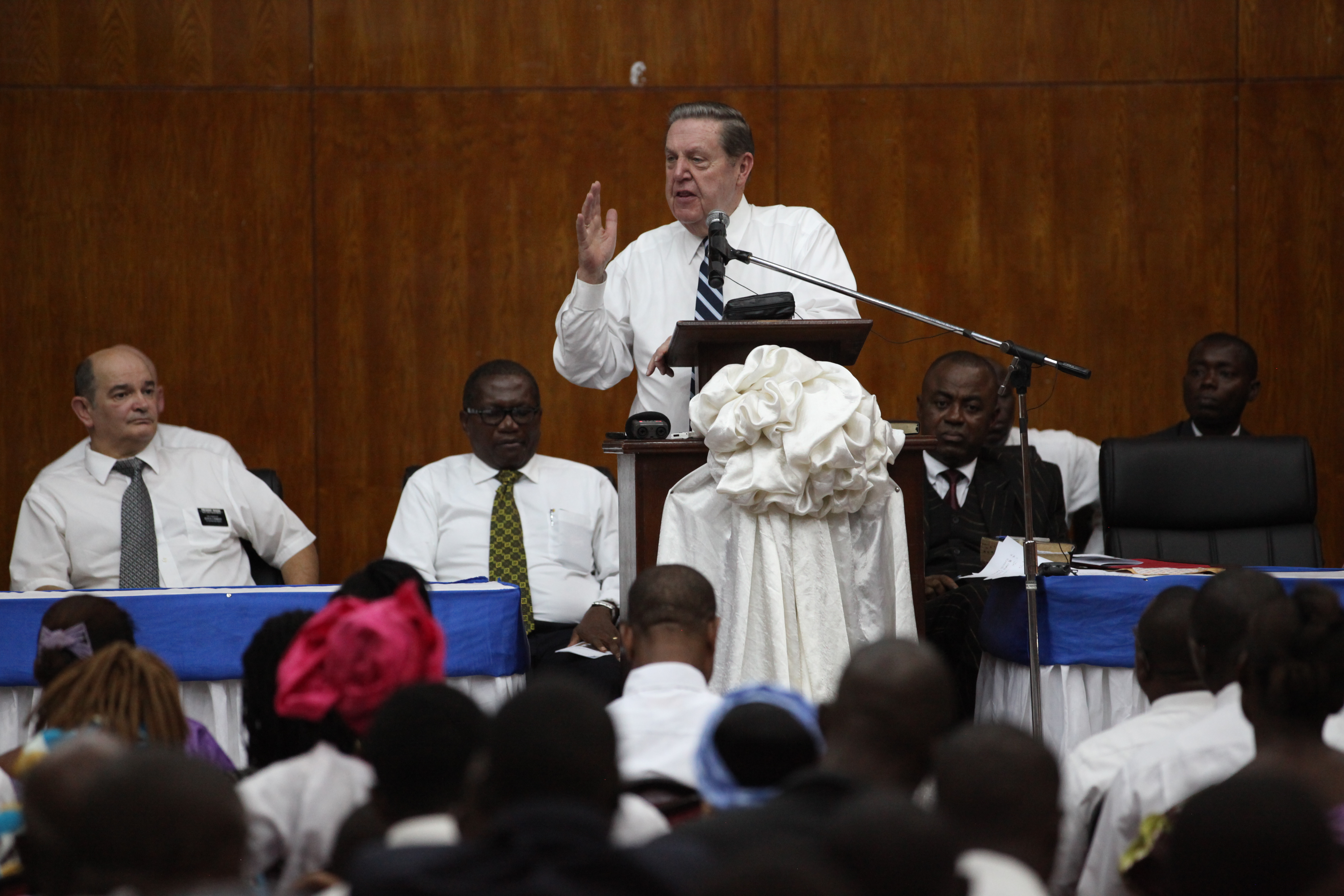 Elder Jeffrey R. Holland of the Quorum of the Twelve Apostles created the 3,000th stake in The Church of Jesus Christ of Latter-day Saints in Sierra Leone in 2012.