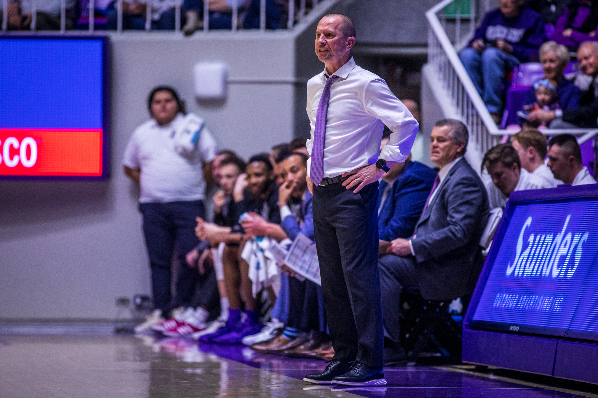Randy Rahe coaches the Weber State basketball team during a game against BYU. Rahe, 61, retired Monday after 16 seasons leading the Wildcats.