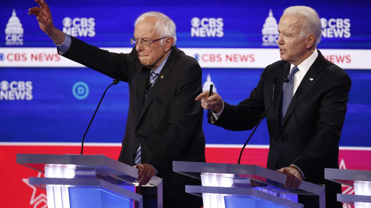 AP FACT CHECK: Trump's viral spin; Sanders' delegates flip