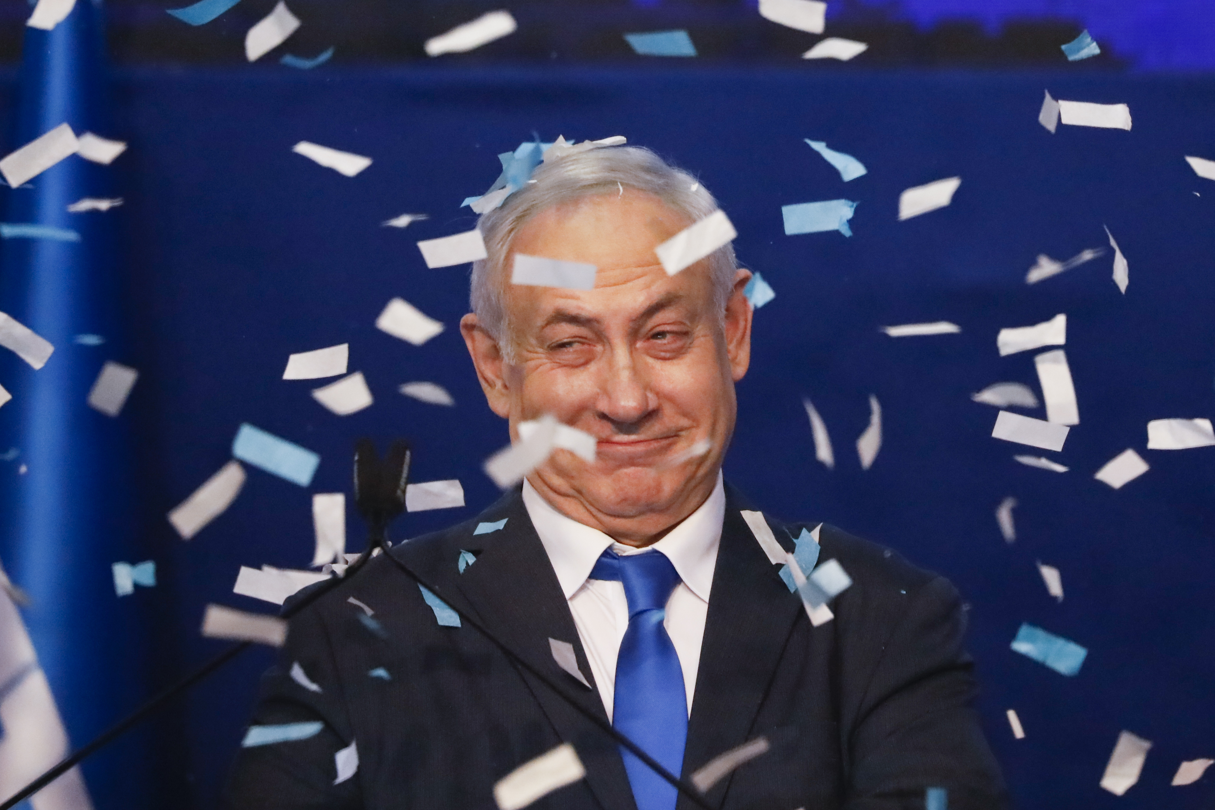 Exit polls: Netanyahu short of majority in Israel vote
