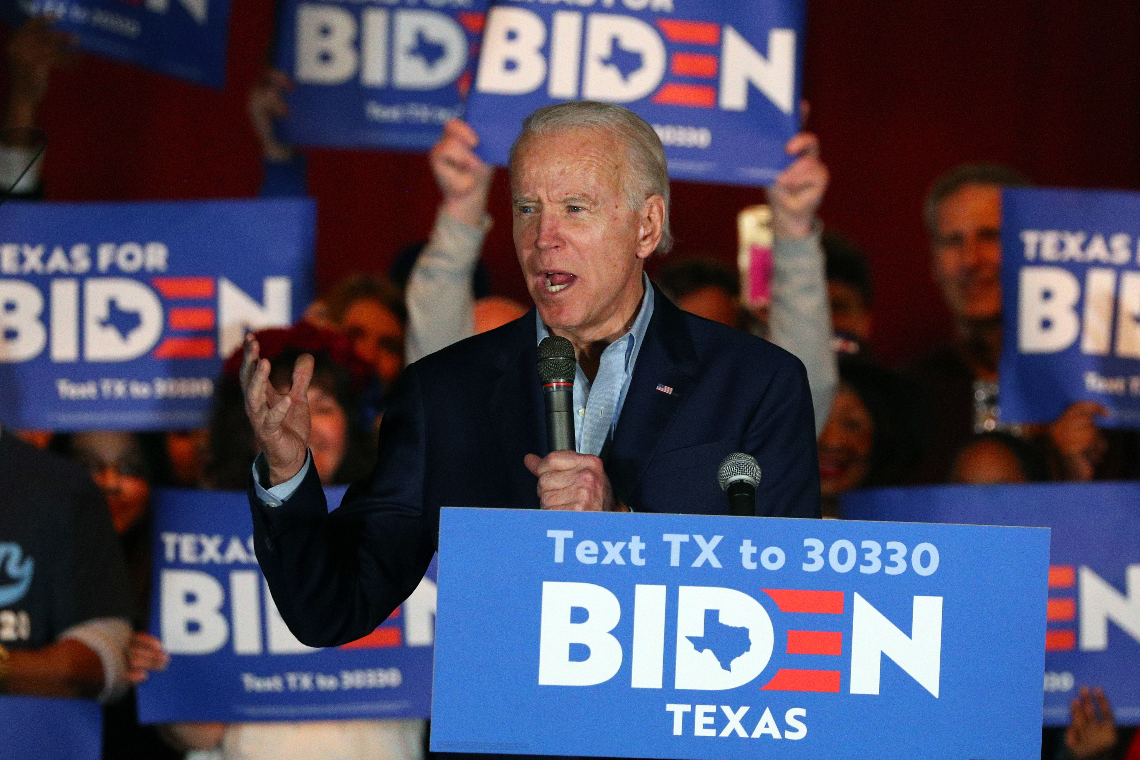 The Latest: Joe Biden wins Democratic primary in Texas