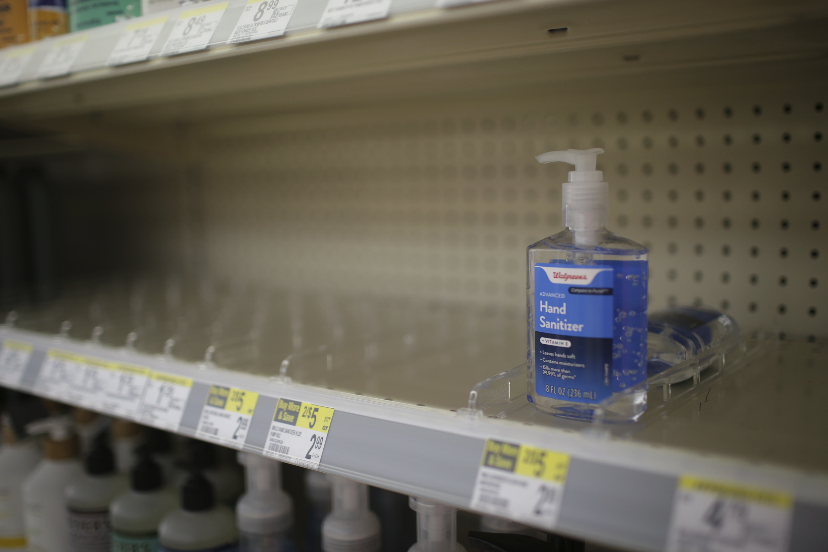Looking for hand sanitizer? Good luck finding it