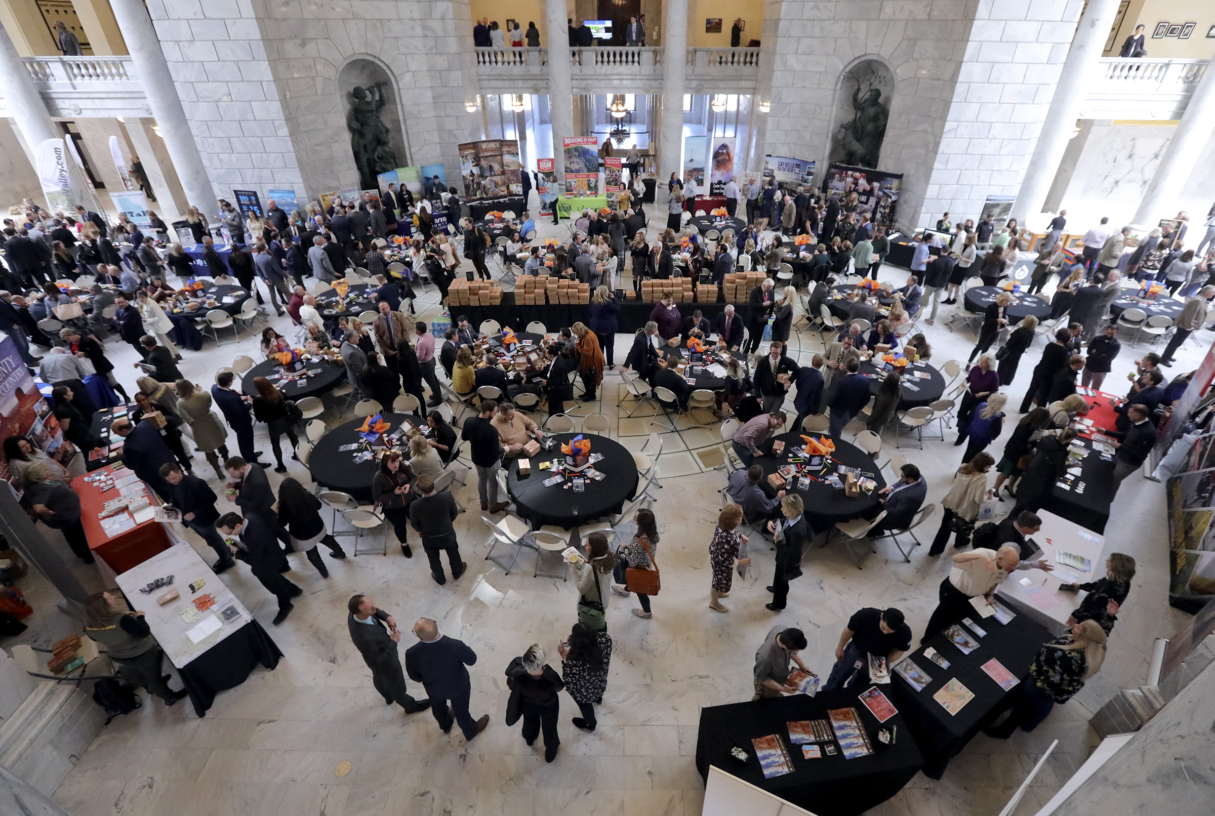 People attend Tourism Day at the Capitol in Salt Lake City on Wednesday, March 4, 2020. (Kristin Murphy, KSL)