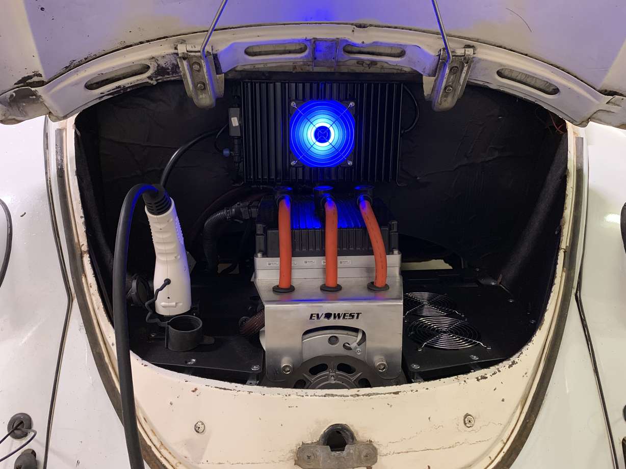 The new powerplant in Steve Nestel's 1967 Volkswagen Beetle. (Photo: Steve Nestel)