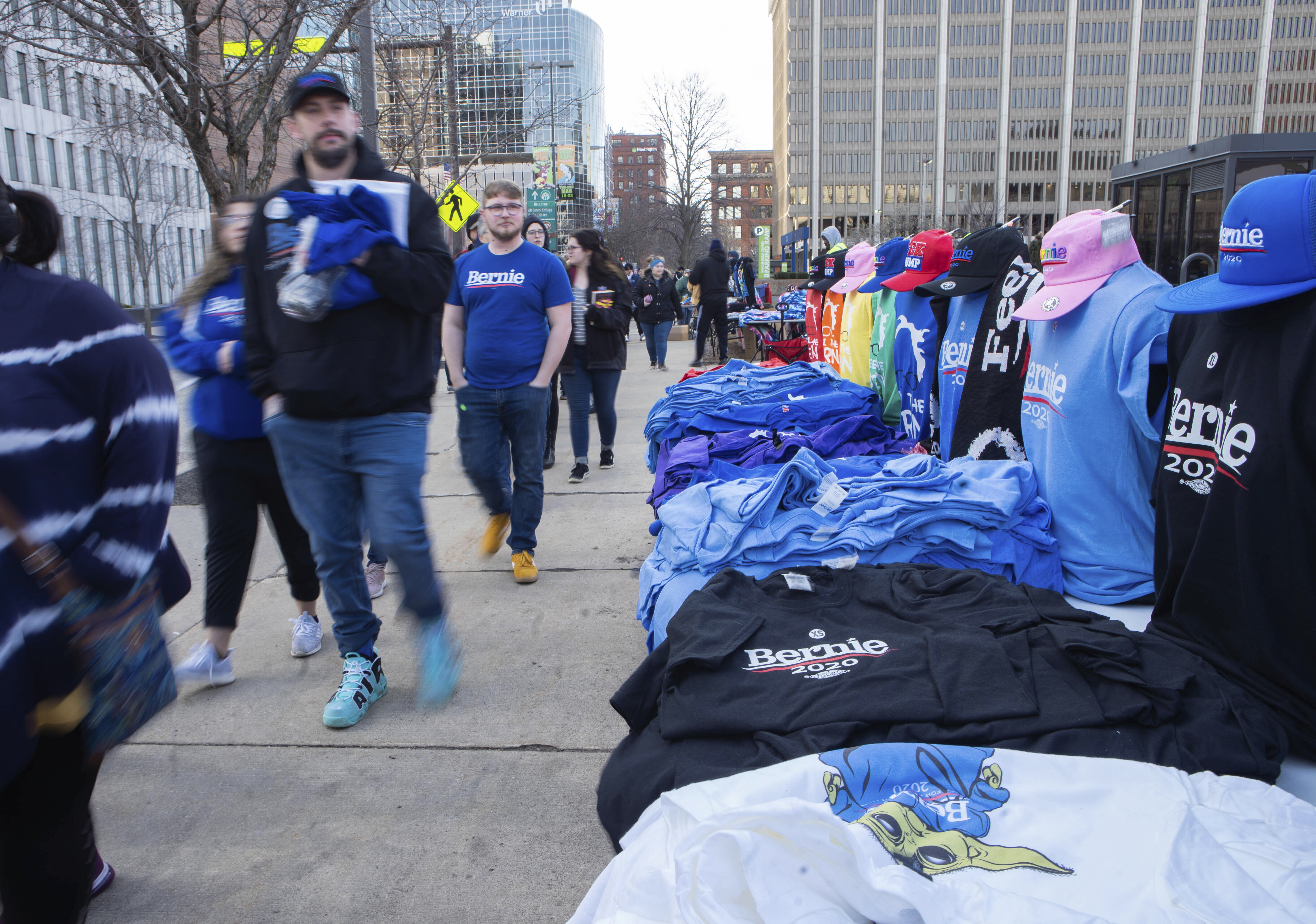 The Latest: Sanders assessing big events in wake of outbreak