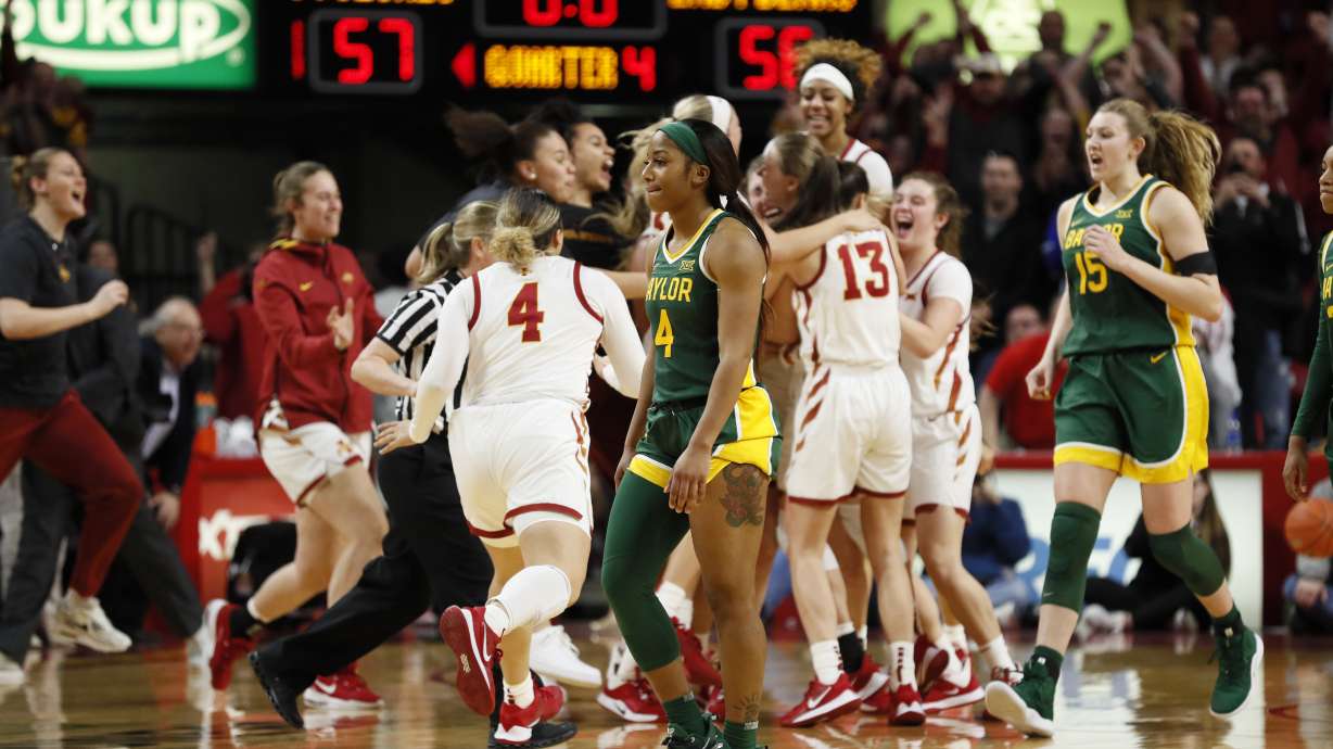 Iowa St stuns No. 2 Baylor, ending Lady Bears' Big 12 streak