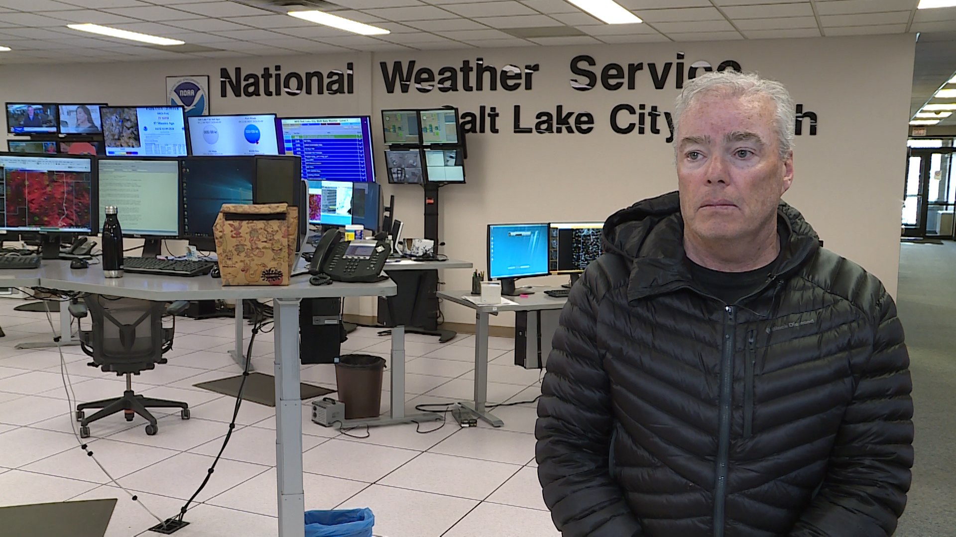 Brian McInerney, a hydrologist for the National Weather Service speaks with KSL TV on Monday, March 9, 2020. (Photo: Meghan Thackrey, KSL TV)