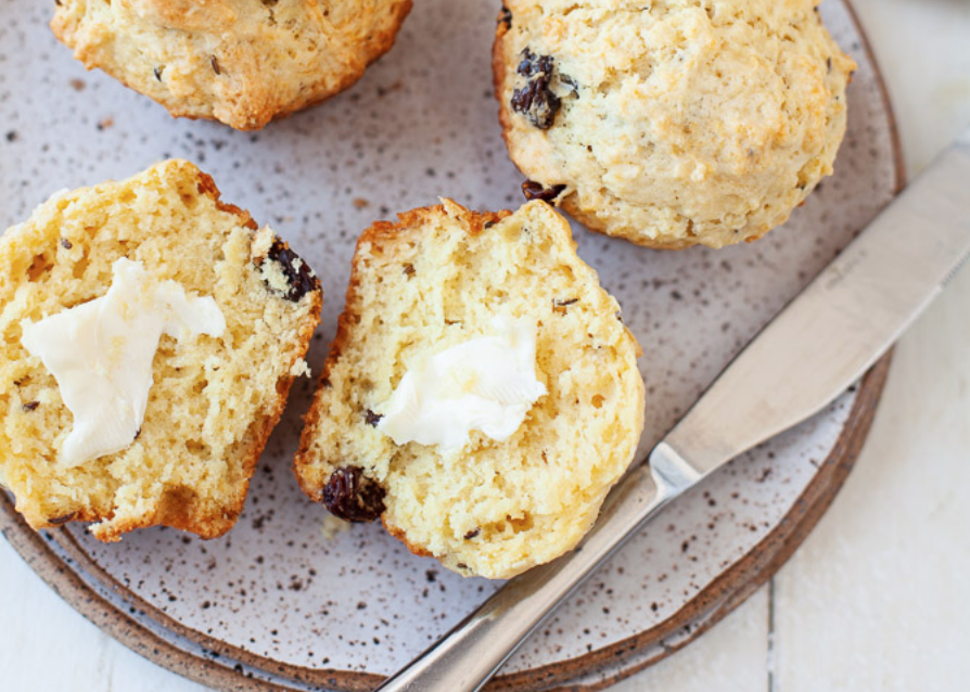 Fluffy Irish Soda Bread Muffins via Kara Lydon