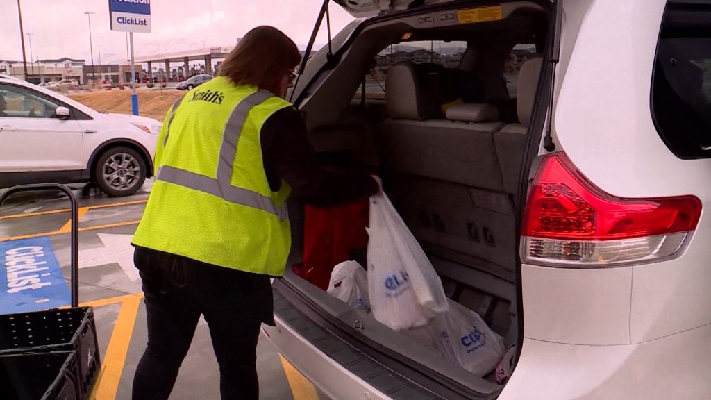 Customers who drive to Smith’s can save $5 off their delivery fee. (Photo: KSL TV)