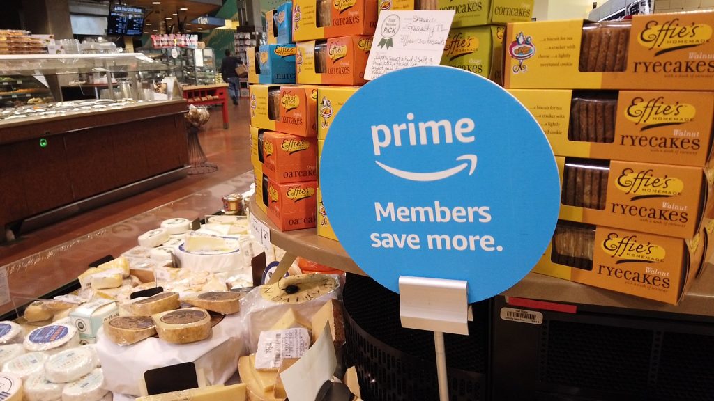 Whole Foods, owned by Amazon, offers free two-hour delivery for Amazon Prime members. (Photo: KSL TV)