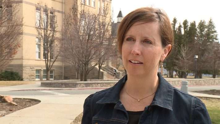 USU spokeswoman Amanda DeRito says this decision is about making sure students are where they and their parents feel they will be the safest Monday, March 16, 2020. (Photo: Mike Anderson, KSL TV)
