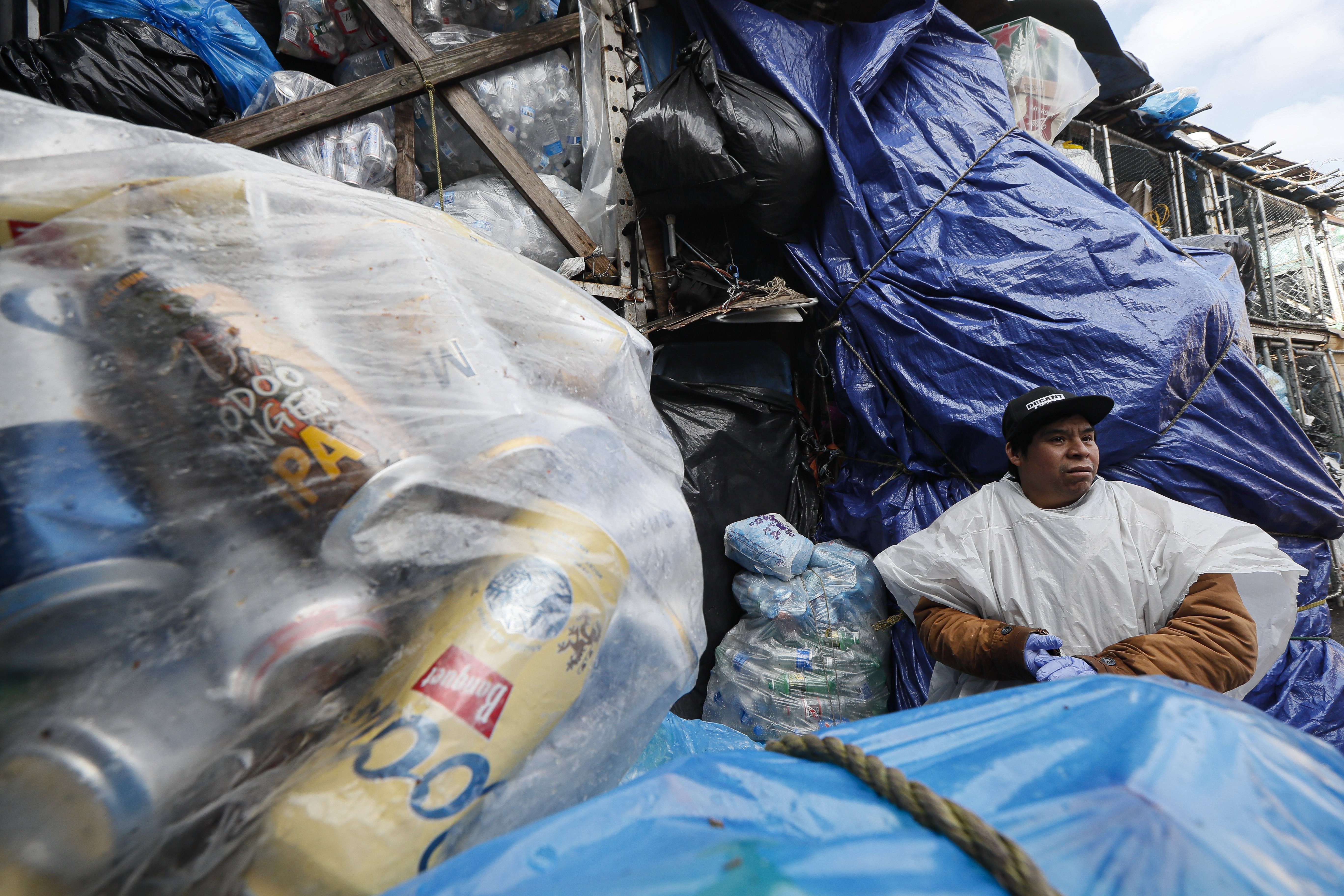 In New York, making a life out of bottles and cans