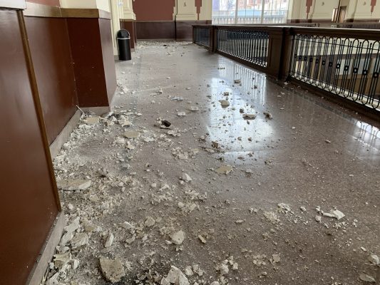 Several ‘older’ downtown buildings suffer earthquake damage