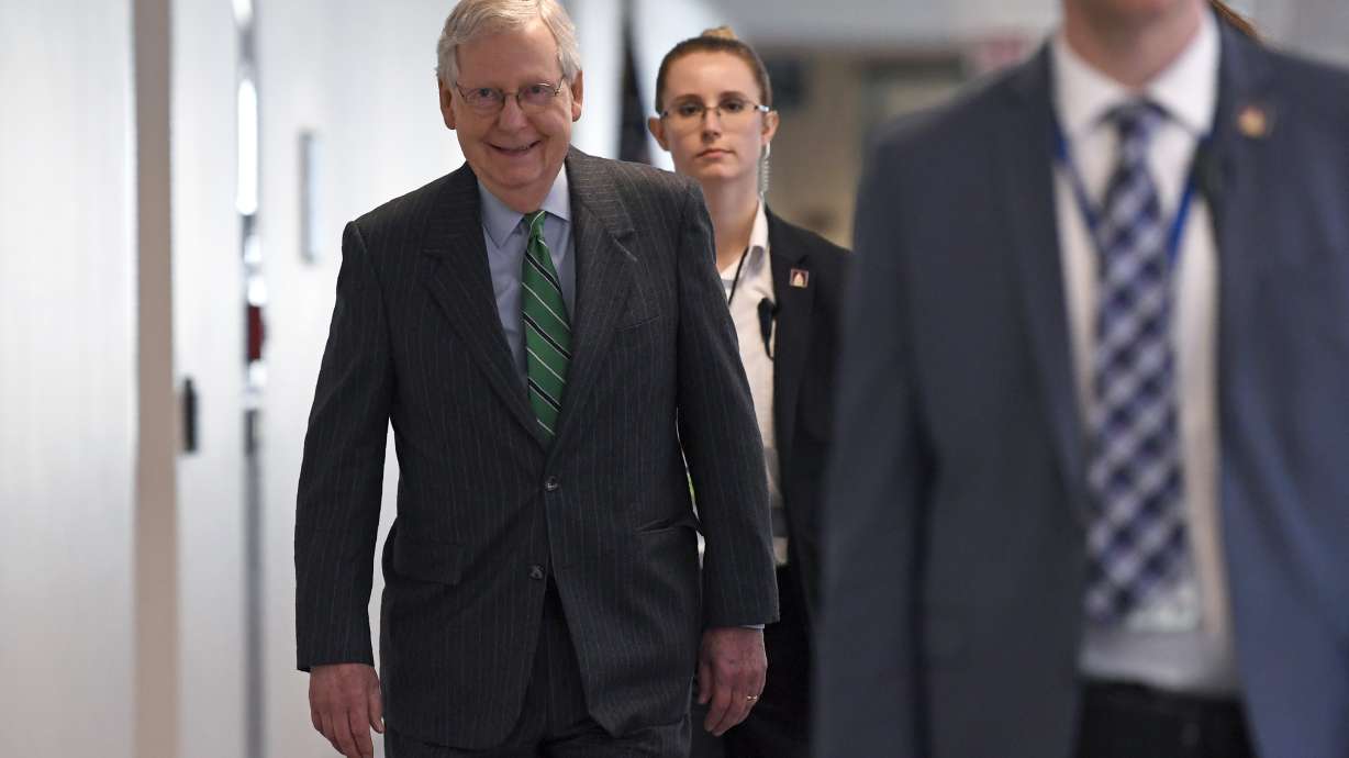McConnell unveils economic rescue plan amid virus shutdown