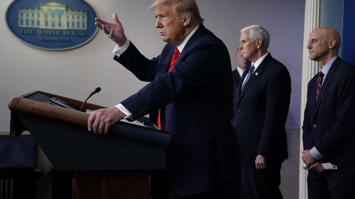 Trump angrily defends his handling of coronavirus pandemic