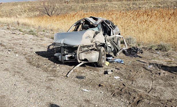 1 critically injured in rollover crash on 1-80 near SR-201 