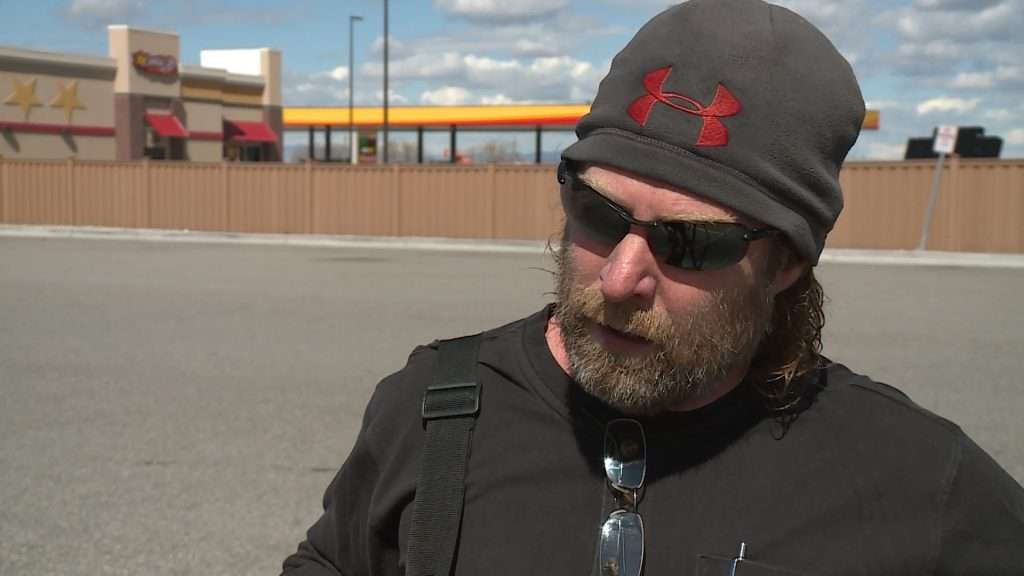 Eric Hysong's trip to a Costco distribution center took hours longer than normal this week, he says on Monday, March 24, 2020. (Photo: Mike Anderson, KSL TV)