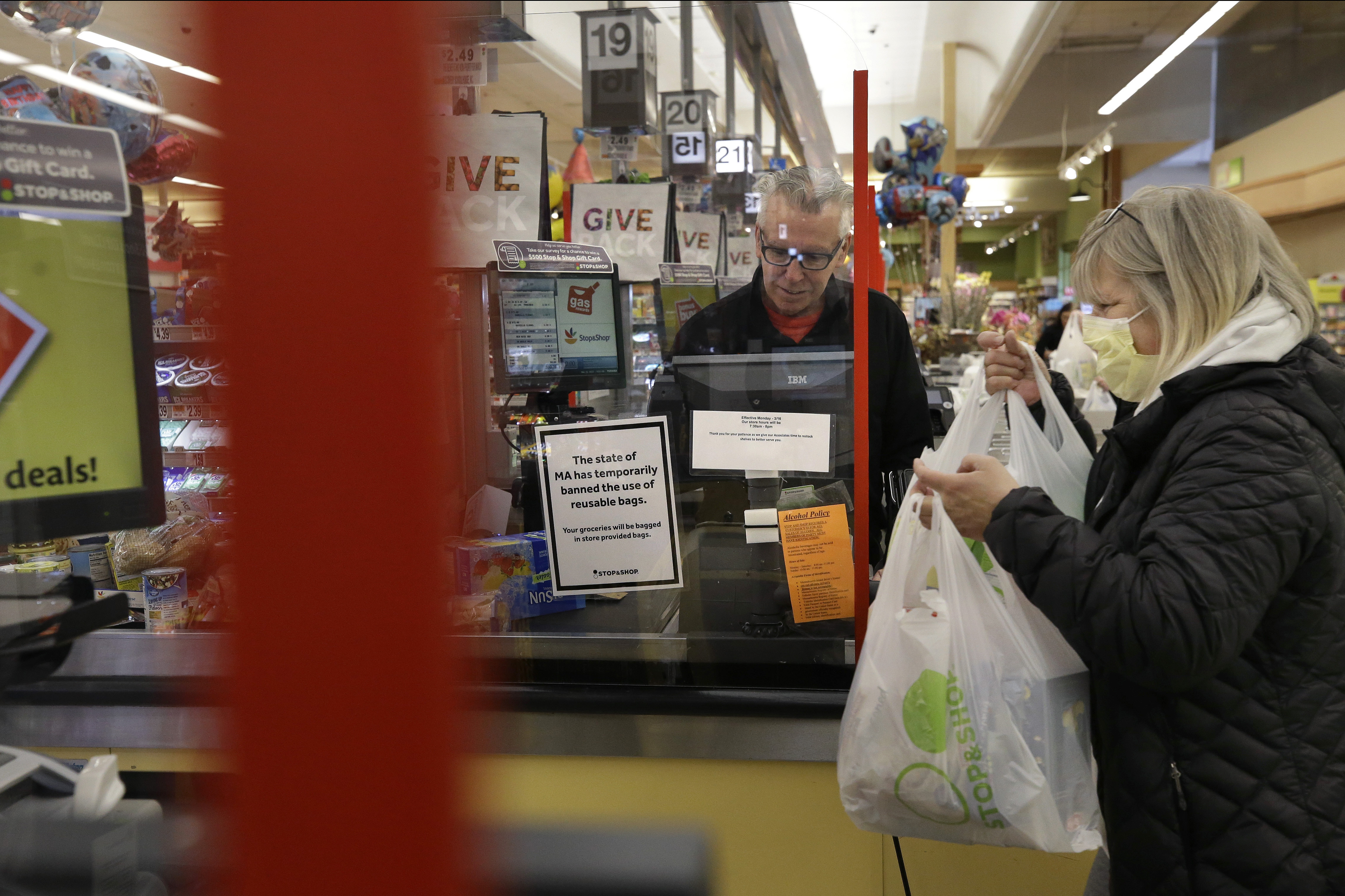 What's in store: Groceries installing barriers amid outbreak
