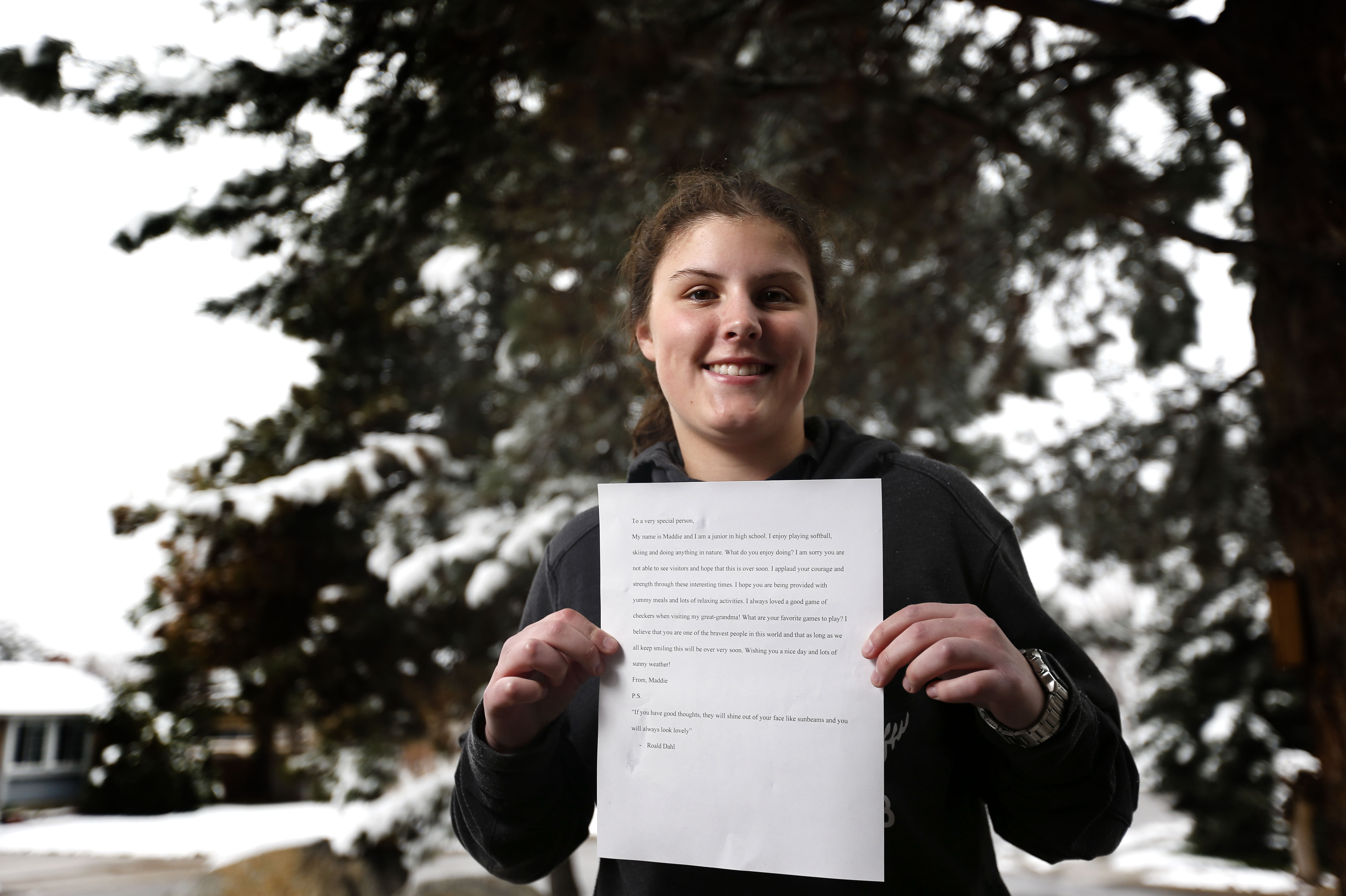 ‘Dear Special Person’: Students’ letters lift spirits of nursing home residents whose family can’t visit amid COVID-19 restrictions