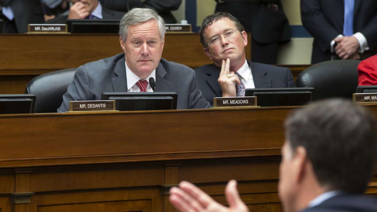Meadows toggles between legislator, White House roles