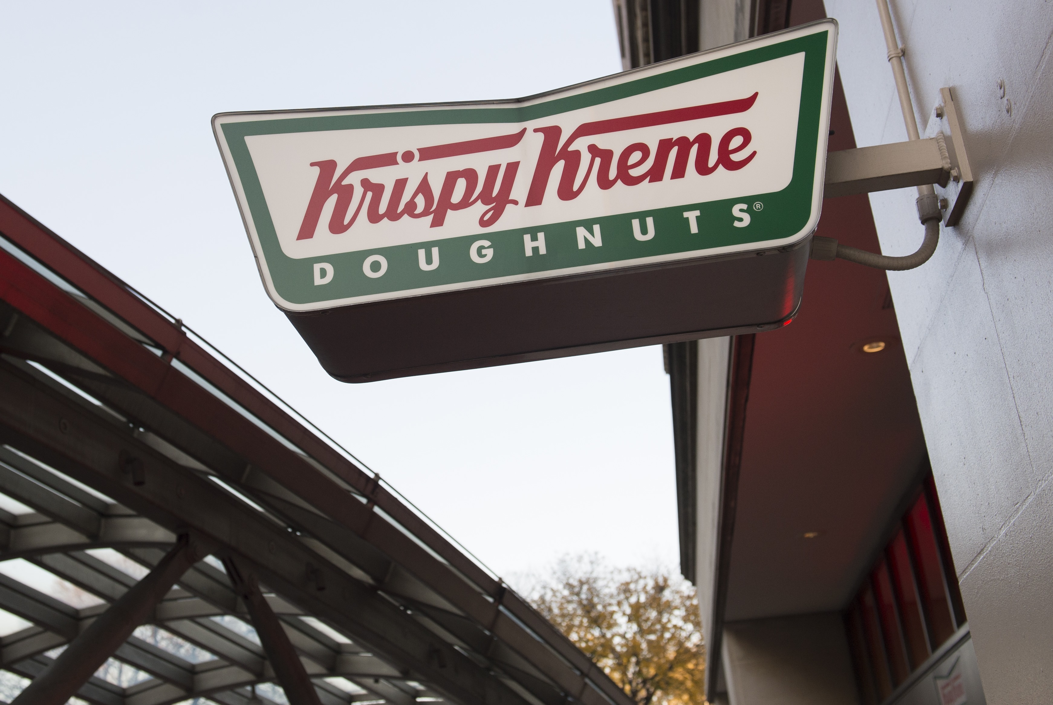 Krispy Kreme is giving out a free dozen doughnuts to healthcare workers
