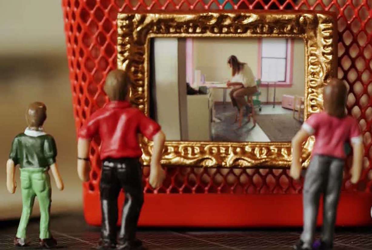 McKay Lenker Bayer of Provo entered the art scene in a very small way, running tiny art shows that look like they belong in a dollhouse. (Photo: KSL TV)