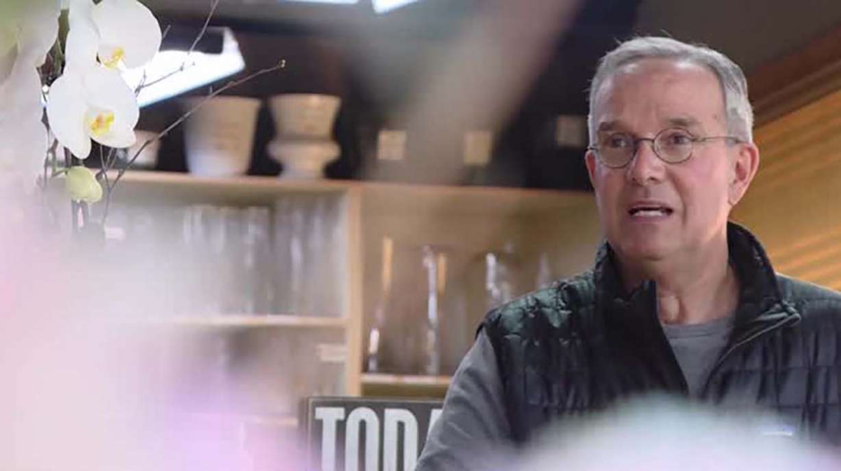 Jerry Rose, owner of Hillside Floral in Cottonwood Heights says Thursday, April 2, 2020 that he considered closing shop amid the spread of COVID-19. (Photo: KSL TV)