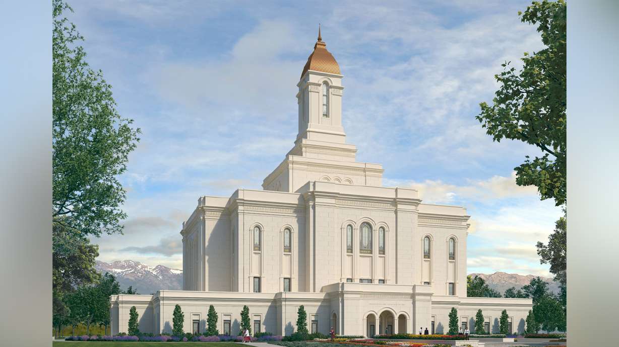 Church releases exterior renderings for 2 new Utah temples