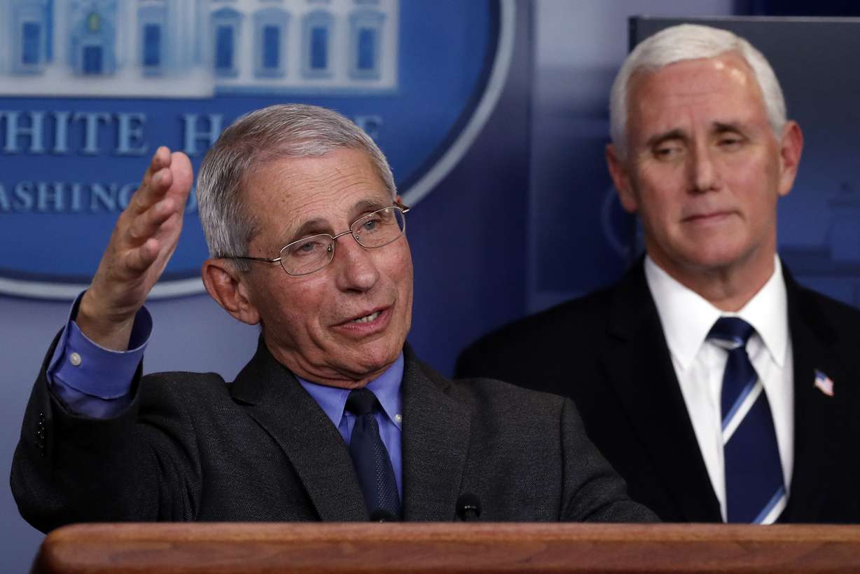 Dr. Anthony Fauci, director of the National Institute of Allergy and Infectious Diseases, speaks about the coronavirus in the James Brady Press Briefing Room of the White House, Tuesday, April 7, 2020, in Washington. (Photo: Alex Breandon, AP Photo)