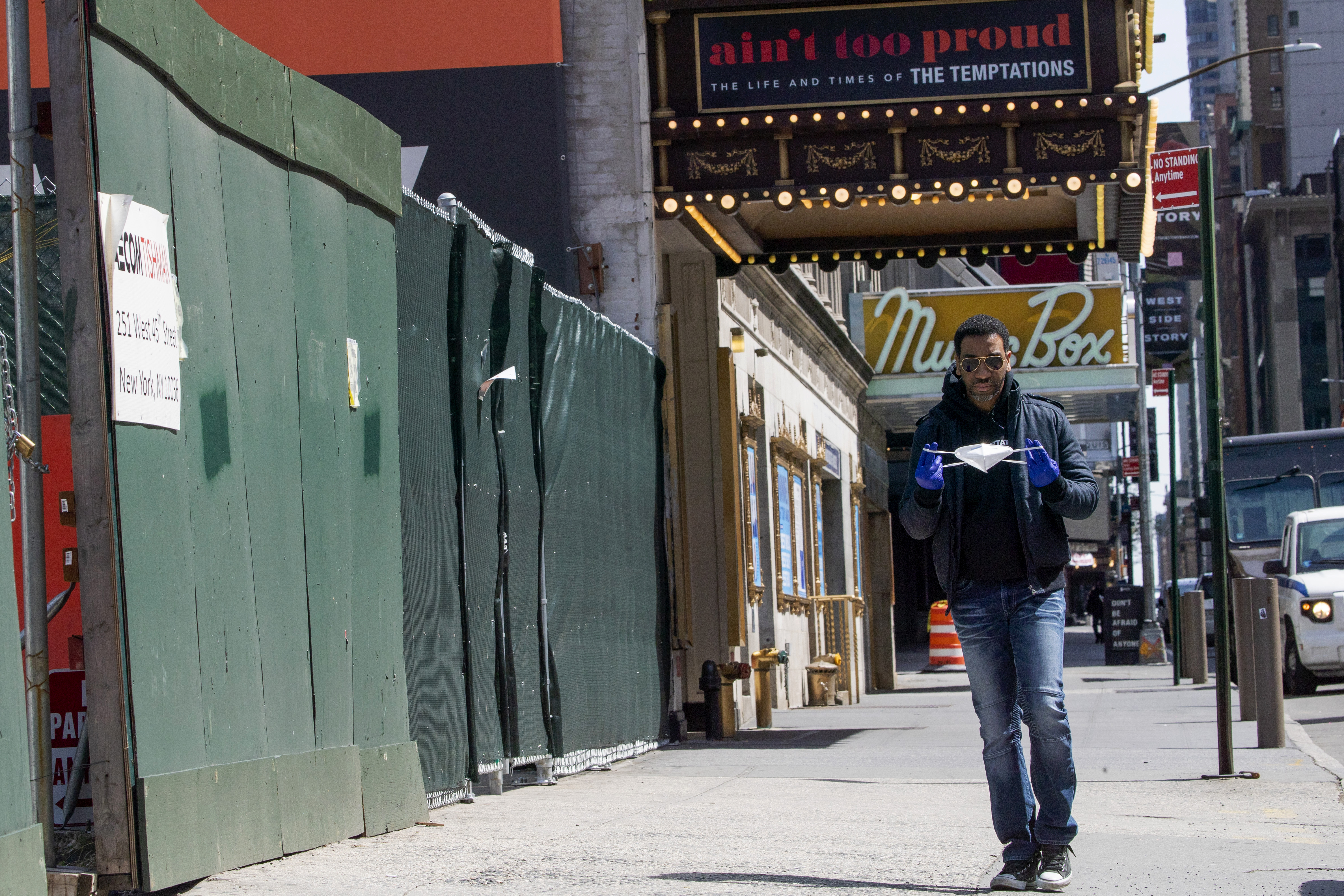 Show can't go on; Broadway actor tries to stay connected