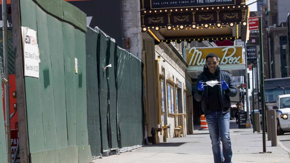 Show can't go on; Broadway actor tries to stay connected