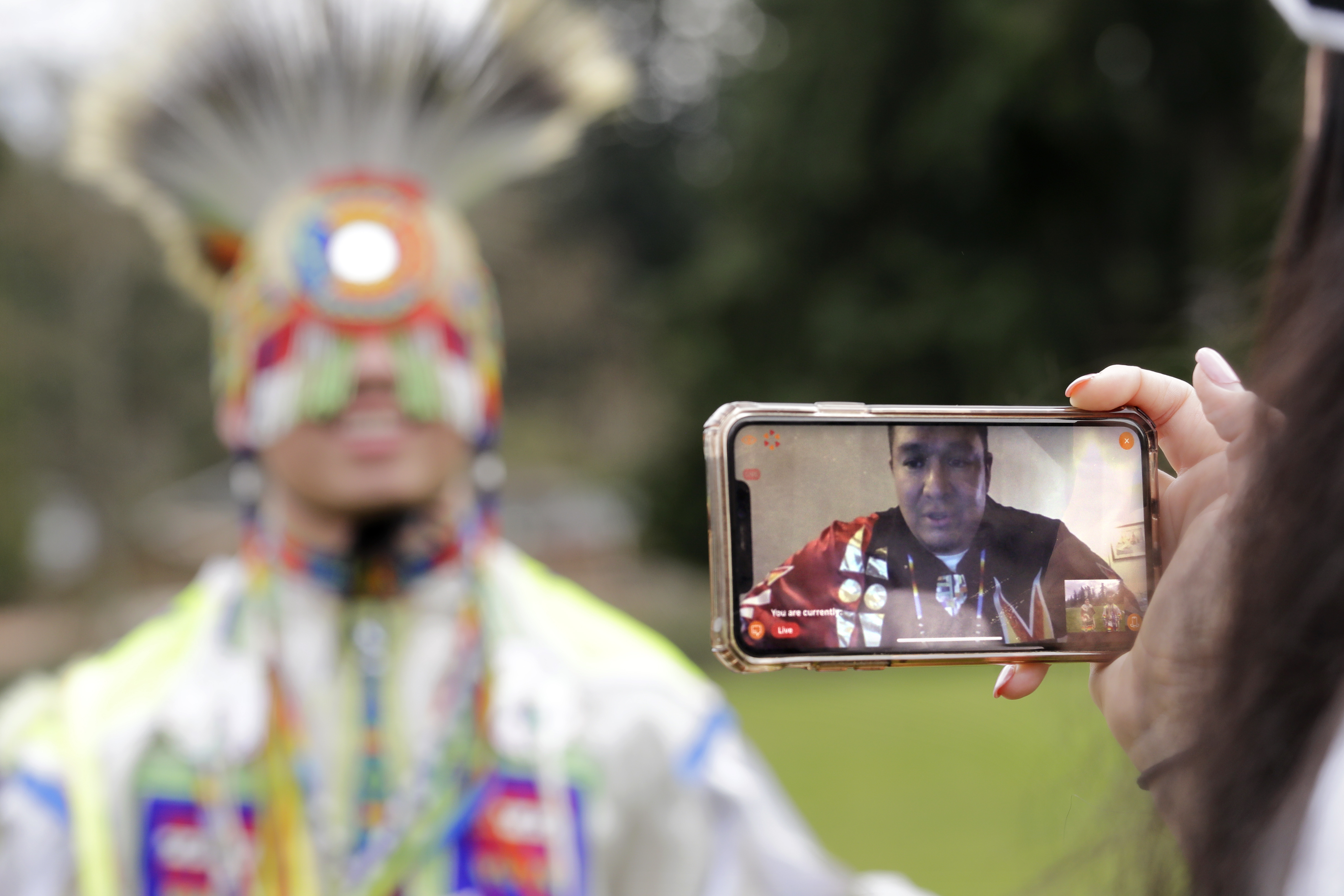 Drums, dancers livestream as virus moves powwows online