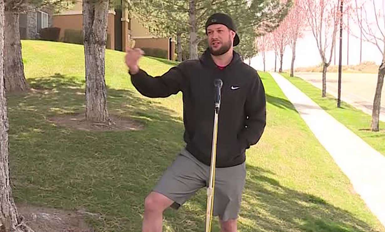 Lyman Winn, a commercial photographer, has had a hard time getting state and federal help because he’s self-employed. (Photo: KSL TV)