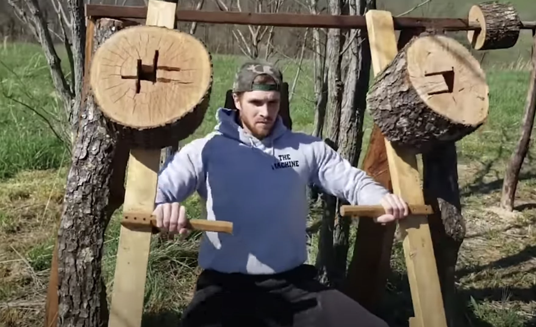 Have You Seen This? Man builds gym out of trees