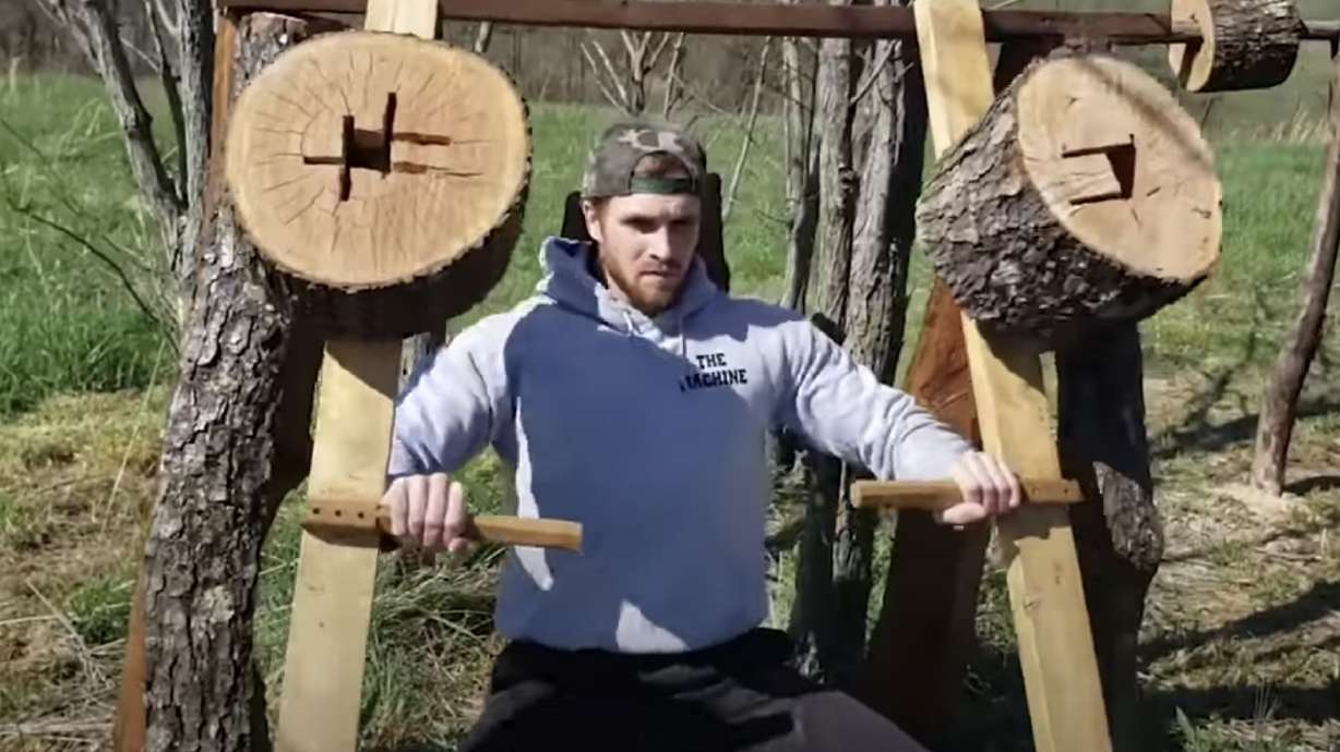 Have You Seen This? Man builds gym out of trees