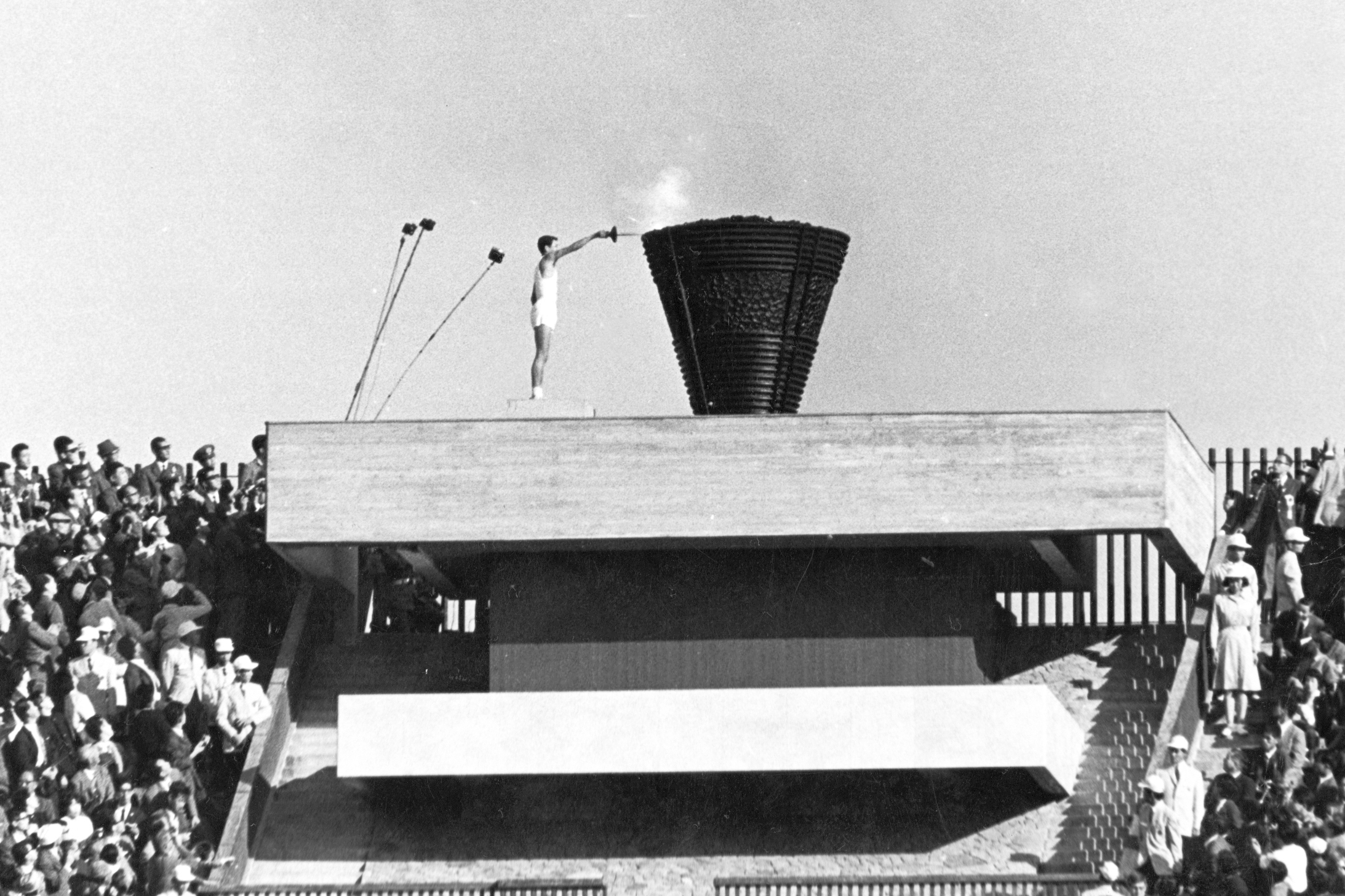 '64 Tokyo Olympics: A man from Hiroshima lights the cauldron