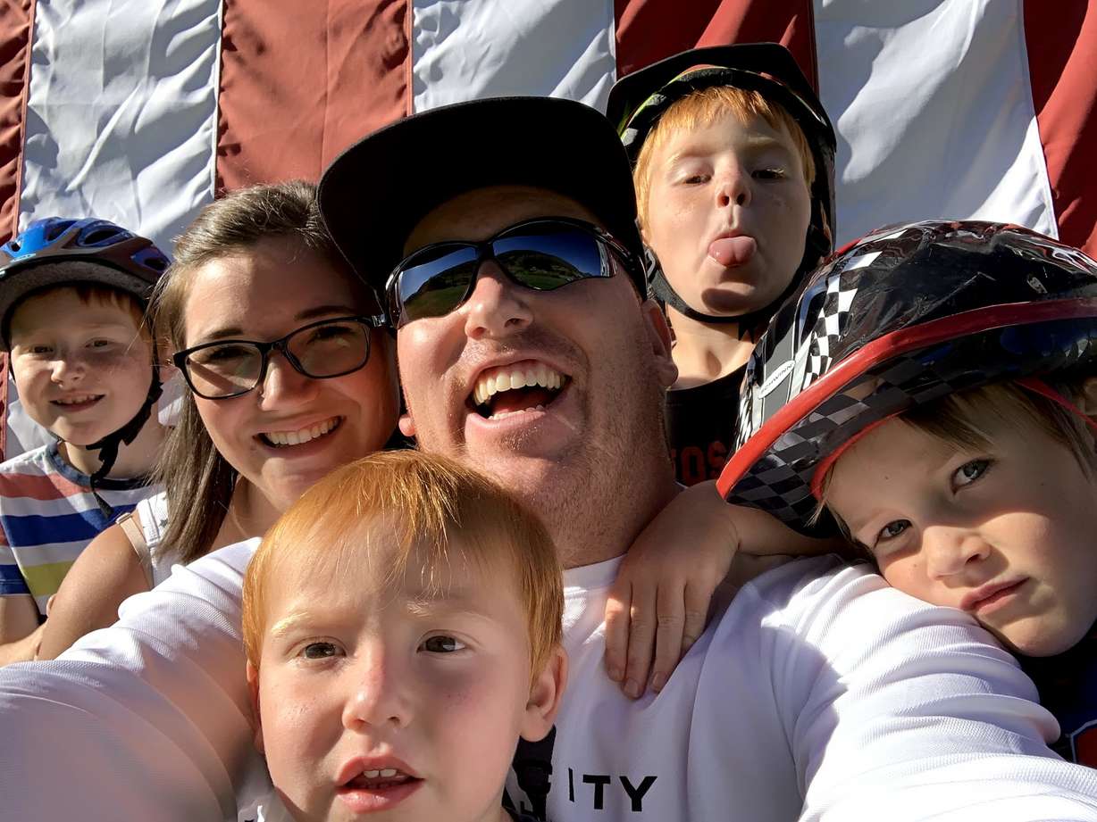 The Andersen family — Brooke and Trevor Andersen and their four sons — enjoyed an active lifestyle before Brooke's current medical issues began. (Photo: Brooke Andersen)