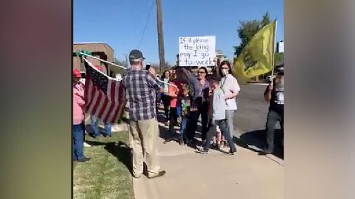 St. George residents protest governor’s stay-home directive