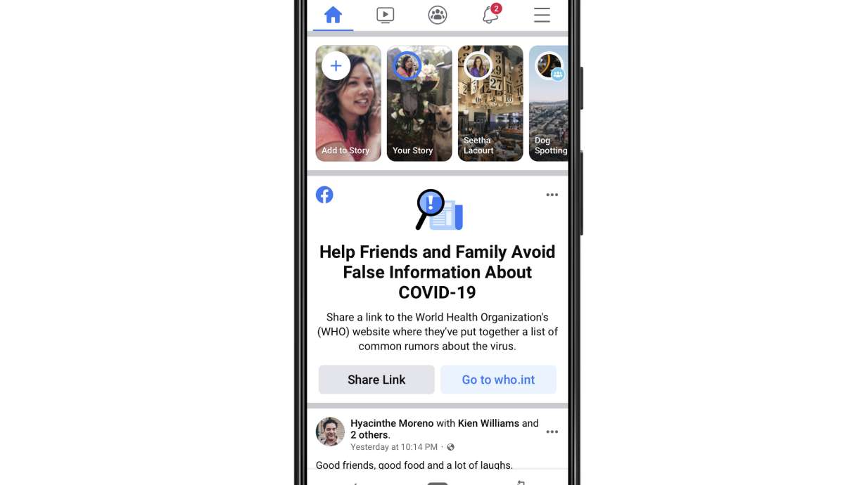 Facebook to warn users who 'liked' coronavirus hoaxes