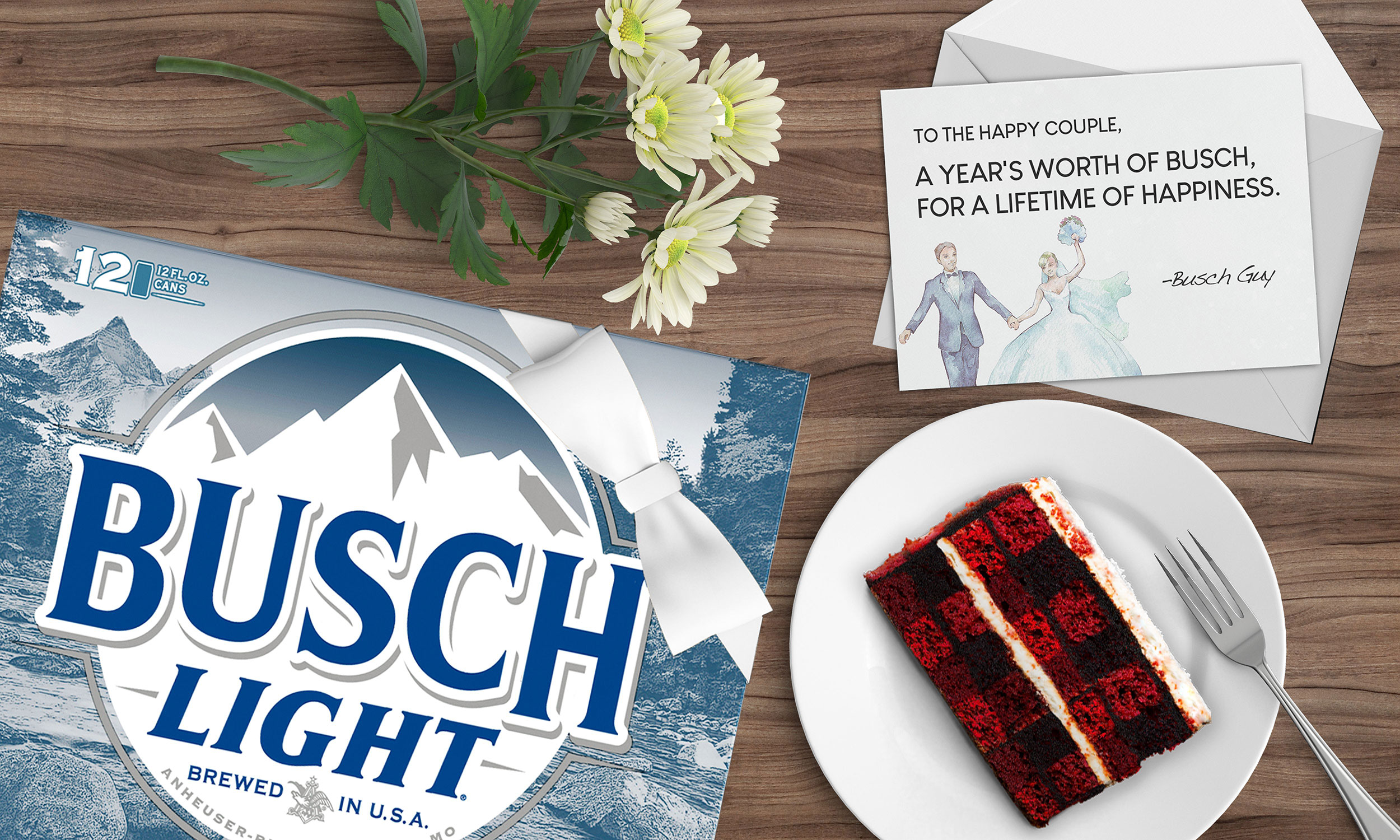 Busch is offering a year of free beer to couples whose weddings plans were changed due to coronavirus