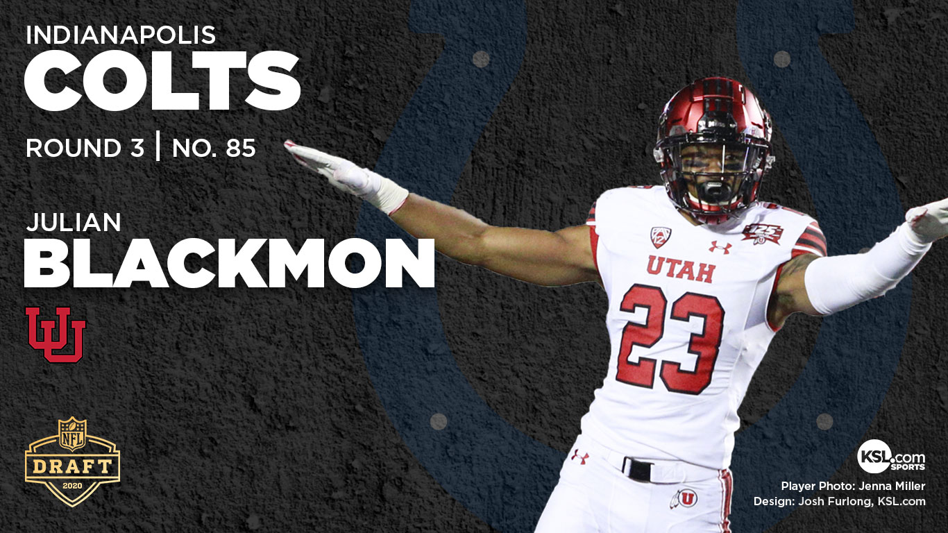 'Under recruited' Julian Blackmon drafted to Colts with No. 85 overall pick