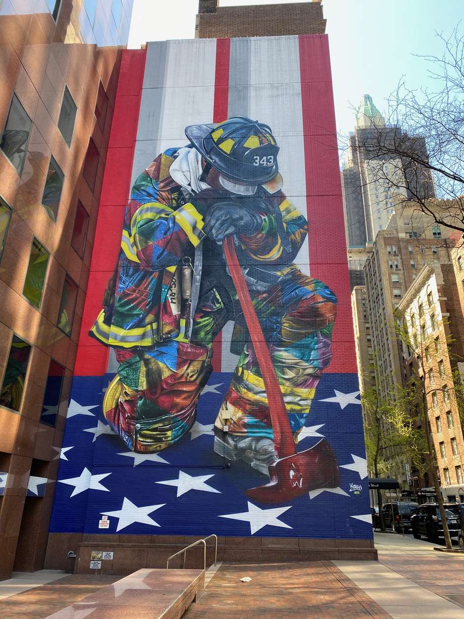A mural for firefighters in New York City (Courtesy of Kris Jenkins)