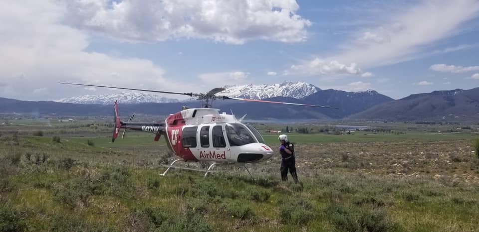 Woman bucked off horse, airlifted to hospital with back injuries