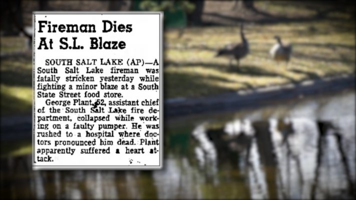 A retired Salt Lake City firefighter provided the department with a brief newspaper article explaining the circumstances of Chief Plant's death. (Photo: KSL TV)