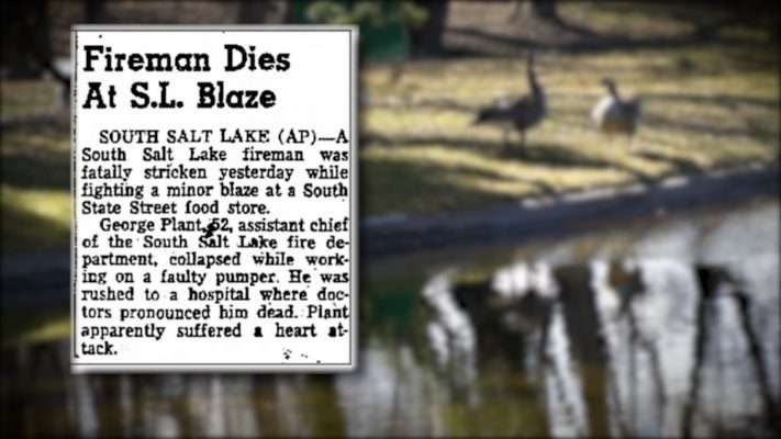 A retired Salt Lake City firefighter provided the department with a brief newspaper article explaining the circumstances of Chief Plant's death. (Photo: KSL TV)
