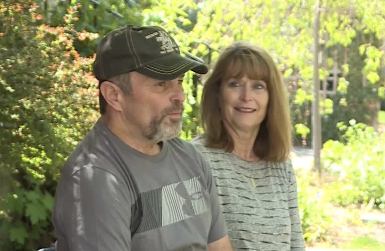 Brad and Lori Peterson talk about Brad getting a life-saving liver transplant in the middle of the pandemic. (Photo: Jay Dortzbach, KSL TV)